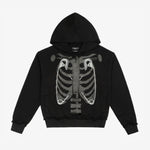 Pleasant Evil Skeleton Hoodie Black