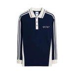 Adidas Long Sleeved Polo Shirt Night Indigo