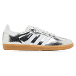 Adidas Samba OG Silver Metallic Cracked Leather (W) – widok z boku