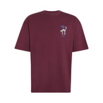 Adidas Snowball Graphic Oversized T-shirt Maroon