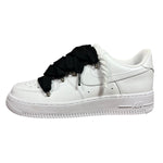 Nike Air Force 1 Low White Double Rope Laces Black