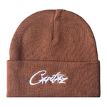 Corteiz Allstarz Folded Beanie Brown