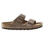 Birkenstock Arizona Oiled Leather Tobacco Brown – widok z boku