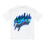 Trapstar Flame Print Tee White/Purple