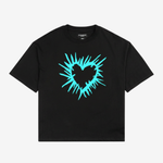 Pleasant Evil Hurt Tee Cyan