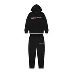 Trapstar Hyperdrive Chrome Hoodie Tracksuit Black/Infrared