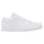 Jordan 1 Low Triple White – widok z boku