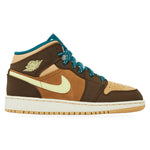 Jordan 1 Mid Cacao Wow (GS) – widok z boku