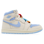 Jordan 1 Retro High OG Pale Ivory Psychic Blue (W) – widok z boku