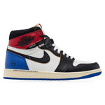 Jordan 1 Retro High OG SP Fragment x Union LA Varsity Red Sport Royal – widok z boku