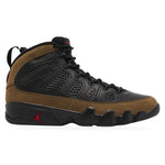 Jordan 9 Retro Olive (2024) – widok z boku