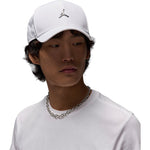 Jordan Rise Structured Metal Jumpman Hat White Gunmetal