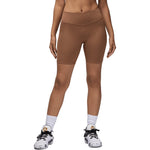 Jordan Sport High-Waisted 7" Bike Shorts Archaeo Brown/White (W)