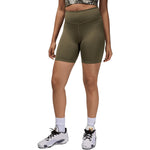 Jordan Sport High-Waisted 7" Bike Shorts Medium Olive/White (W)