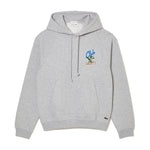 Lacoste Club Graphic Hoodie Grey – przód