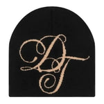 Denim Tears Metallic Gold Script Beanie