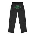 Corteiz Mula Guerillaz Black Green Cargo Pants