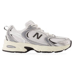 New Balance 530 Silver Metallic Black Cement – widok z boku
