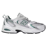 New Balance 530 White Silver Green – widok z boku