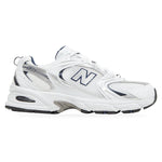 New Balance 530 White Silver Navy – widok z boku