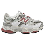 New Balance 9060 Bungee Lace White Rosewood Silver (TD) – widok z boku