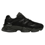 New Balance 9060 Triple Black Patent – widok z boku