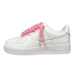 Nike Air Force 1 Low White Rope Laces Candy Pink