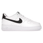 Nike Air Force 1 Low White Black (GS) – widok z boku