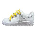 Nike Air Force 1 Low White Double Rope Laces Yellow