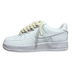 Nike Air Force 1 Low White Rope Laces Beige