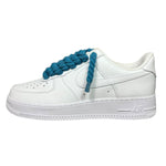 Nike Air Force 1 Low White Rope Laces Teal