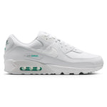 Nike Air Max 90 White Hyper Turquoise – widok z boku