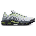 Nike Air Max Plus Cool Grey Light Liquid Lime – widok z boku