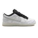 Limitowane buty Nike Dunk Low CLOT Fragment White (SKU: FN0315-110) w klasycznej kolorystyce White i Black. Wyjątkowe sneakersy streetwear od tunedkids.
