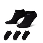 Nike Skarpetki Stopki Czarne (3 pary)