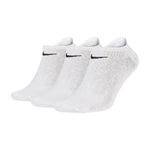 Nike Lightweight Training No-Show Socks (3 Pairs) White Black