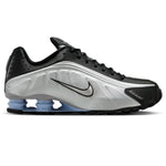 Nike Shox R4 Metallic Silver Black Psychic Blue