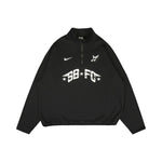 Nike Zip Fleece Crew-Neck Sweatshirt Club 58 Black