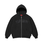 Supreme Arc Thermal Lined Zip Up Hooded Sweatshirt Black