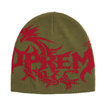 Supreme Dragon Beanie Olive