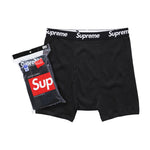 Supreme x Hanes Boxer Briefs (4 Pack) Black