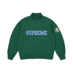 Supreme Shop Flag Half Zip Pullover Dark Green Milan