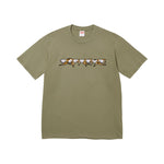 Supreme Skulls Spellout Tee Light Olive