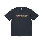 Supreme Skulls Spellout Tee Navy