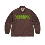 Supreme Spellout Coaches Jacket Brown