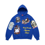 Supreme Stickers Hooded Sweatshirt Royal